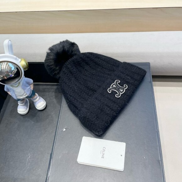 Celine hat wool blend knitted hat - Picture 3 of 8